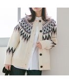 【23区/NIJYUSANKU】の【SLOW/一部店舗限定】ノルディック ニット カーディガン オフホワイトベース|ID: prp329100004742446 ipo3291000000034269685