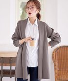 【ティアクラッセ/Tiaclasse】の【洗える】リブ編み着流しカーディガン モカ|ID: prp329100004742466 ipo3291000000034270081