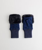 【オルクベット/ORuKuBET】のフェイクファー付きフィンガーレスグローブ(WOMEN) ネイビー|ID: prp329100004742469 ipo3291000000034270221