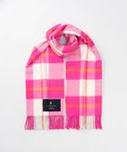 【アウロラ/AURORA】の【 LANVIN en Bleu (ランバン オン ブルー)】チェックウールストール フューシャピンク|ID: prp329100004742470 ipo3291000000034270226