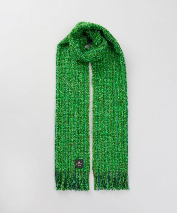 【アウロラ/AURORA】の【 LANVIN en Bleu (ランバン オン ブルー)】ツイードマフラー インテリア・キッズ・メンズ・レディースファッション・服の通販 founy(ファニー) https://founy.com/ ファッション Fashion レディースファッション Fashion for Women マフラー・スヌード / 冬小物の定番 Scarves & Mufflers スヌード Snood, Infinity Scarf ツイード Twill, Twill Weave トレンド Trend, Trending Now フリンジ Fringe, Tassel マフラー Scarf, Muffler エレガント 上品 Elegant A/W・秋冬 Autumn/Winter |ID: prp329100004742471 ipo3291000000034270229