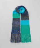 【アウロラ/AURORA】の【 LANVIN en Bleu (ランバン オン ブルー)】モコモコロングニットマフラー(WASH) ブルー|ID: prp329100004742474 ipo3291000000035513577