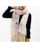 【アウロラ/AURORA】の【 LANVIN en Bleu (ランバン オン ブルー)】モコモコロングニットマフラー(WASH) ピンク|ID: prp329100004742474 ipo3291000000035513581