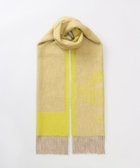 【アウロラ/AURORA】の【 LANVIN COLLECTION(ランバン コレクション) 】カシミヤ100%ジャカードマフラー(WASH) イエローオーカー|ID: prp329100004742476 ipo3291000000035827799