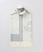 【アウロラ/AURORA】の【 LANVIN COLLECTION(ランバン コレクション) 】カシミヤ100%ジャカードマフラー(WASH) オフホワイト|ID: prp329100004742476 ipo3291000000035827806