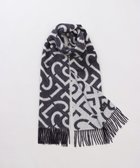 【アウロラ/AURORA】の【 LANVIN COLLECTION(ランバン コレクション) 】カシミヤ100%ジャカードマフラー(WASH) ネイビー|ID: prp329100004742477 ipo3291000000035698583