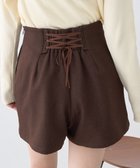 【アースミュージックアンドエコロジー/earth music&ecology】のバックレースアップショートパンツ Brown|ID: prp329100004742498 ipo3291000000034270378