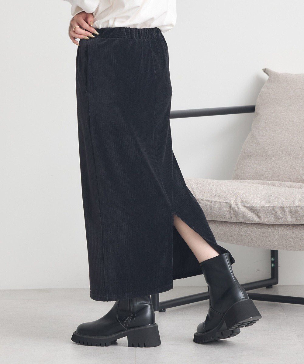 【アースミュージックアンドエコロジー/earth music&ecology】のコーデュロイナロースカート インテリア・キッズ・メンズ・レディースファッション・服の通販 founy(ファニー) ファッション Fashion レディースファッション Fashion for Women スカート Skirts おすすめ Recommended / Our Picks とろみ Fluid, Flowy Fabric コーデュロイ Corduroy, Cord Fabric ポケット Pocket, Pocket Detail A/W・秋冬 Autumn/Winter Black|ID: prp329100004742500 ipo3291000000034270385