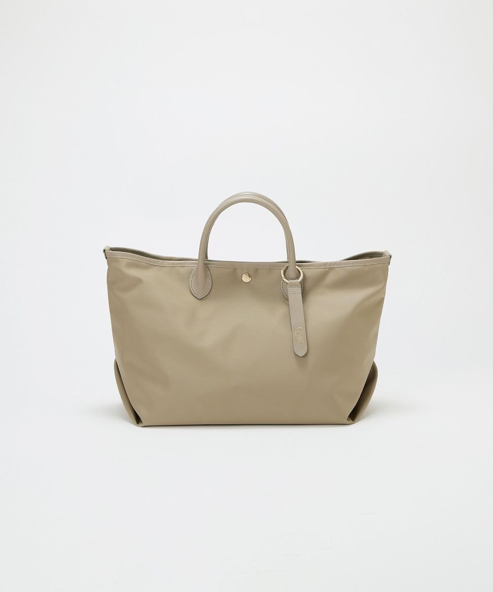 【トプカピ/TOPKAPI】の【Breath TOPKAPI】ナイロン レザーハンドル シンプル トートバッグ / 軽量 / A4対応 インテリア・キッズ・メンズ・レディースファッション・服の通販 founy(ファニー) 　ファッション　Fashion　レディースファッション　Fashion for Women　バッグ　Bags　ショルダー　Shoulder, Shoulder Strap　シンプル　Simple, Minimal　スタイリッシュ　Stylish, Fashionable　スマート　Smart, Elegant　チャーム　Charm, Pendant　フォルム　Silhouette, Form　メタル　Metal, Metal Parts　軽量　Lightweight, Ultra Light　グレージュ|ID: prp329100004742503 ipo3291000000035827758