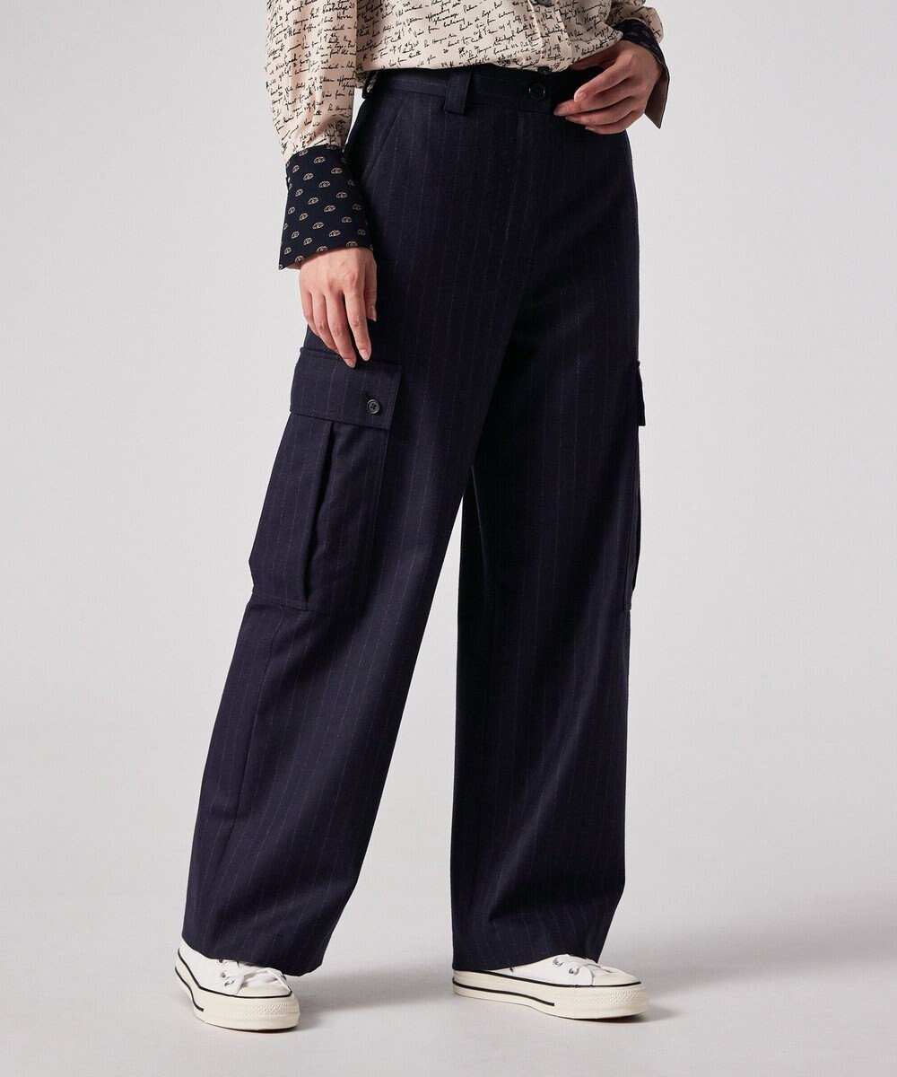 【ポール スミス/Paul Smith】のストライプ ウール カーゴパンツ 人気、トレンドファッション・服の通販 founy(ファニー) 　ファッション　Fashion　レディースファッション　Fashion for Women　パンツ　Pants & Trousers　カーゴパンツ　Cargo Pants, Utility Pants　クラシック　Classic, Timeless Style　ジャケット　Jacket, Outerwear　ストライプ　Stripe, Striped Pattern　セットアップ　Set-Up, Coordinated Outfit　トレンド　Trend, Trending Now　フラップ　Flap, Flap Pocket　ボックス　Boxy, Box Shape　ポケット　Pocket, Pocket Detail　モダン　Modern, Contemporary　リラックス　Relax, Relaxed Fit　エレガント 上品　Elegant　夏　Summer　S/S・春夏　SS, Spring/Summer, Warm Season　A/W・秋冬　Autumn/Winter　 other-1|ID: prp329100004742506 ipo3291000000035513448