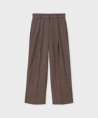 【ポール スミス/Paul Smith】のストライプ ウール ワイドパンツ ブラウン|ID: prp329100004742508 ipo3291000000034270417