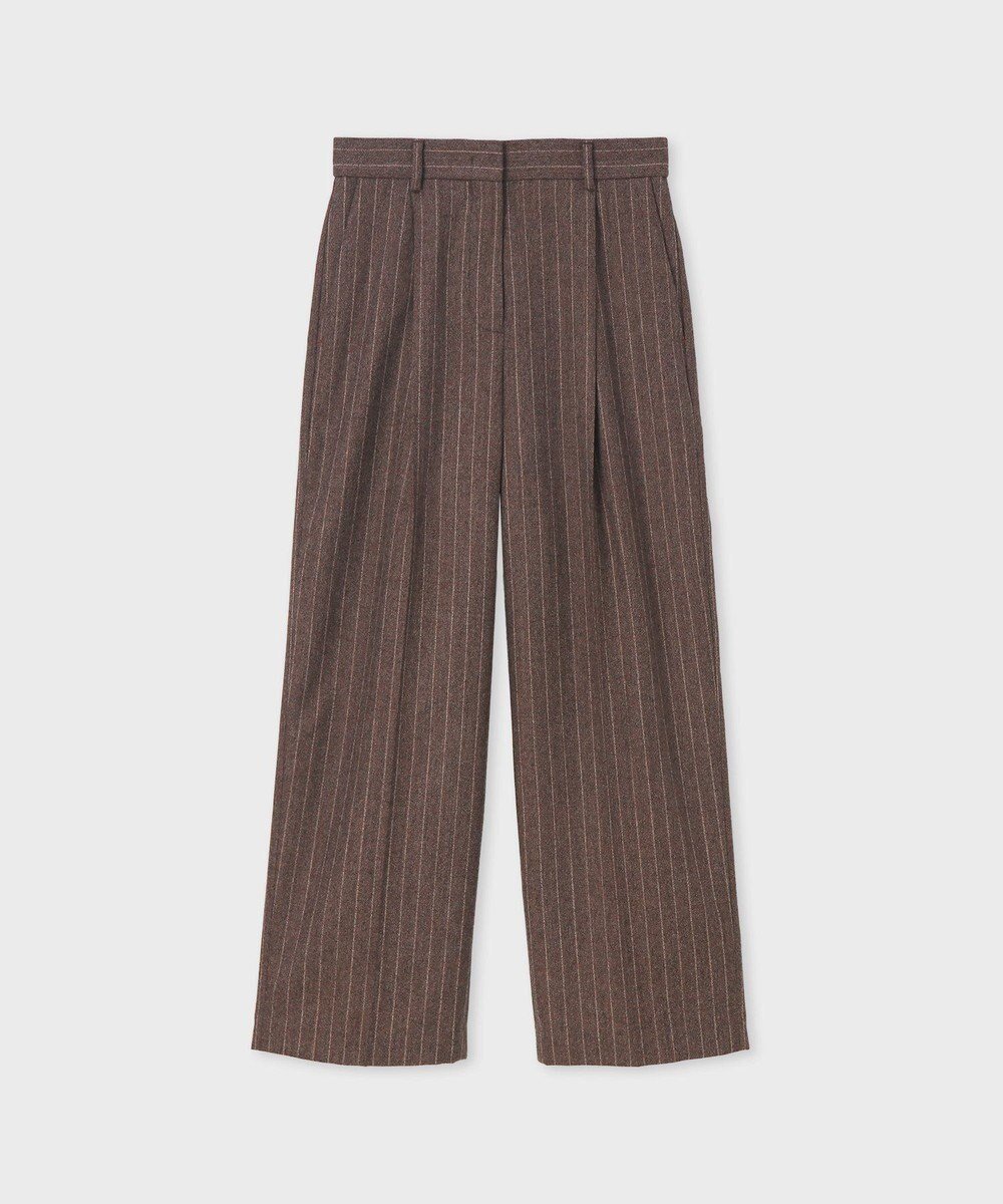 【ポール スミス/Paul Smith】のストライプ ウール ワイドパンツ インテリア・キッズ・メンズ・レディースファッション・服の通販 founy(ファニー) 　ファッション　Fashion　レディースファッション　Fashion for Women　パンツ　Pants & Trousers　おすすめ　Recommended / Our Picks　ジャケット　Jacket, Outerwear　ストライプ　Stripe, Striped Pattern　セットアップ　Set-Up, Coordinated Outfit　ワイド　Wide, Wide Fit　夏　Summer　S/S・春夏　SS, Spring/Summer, Warm Season　A/W・秋冬　Autumn/Winter　ブラウン|ID: prp329100004742508 ipo3291000000034270417