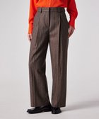 【ポール スミス/Paul Smith】のストライプ ウール ワイドパンツ ブラウン|ID: prp329100004742508 ipo3291000000034474716
