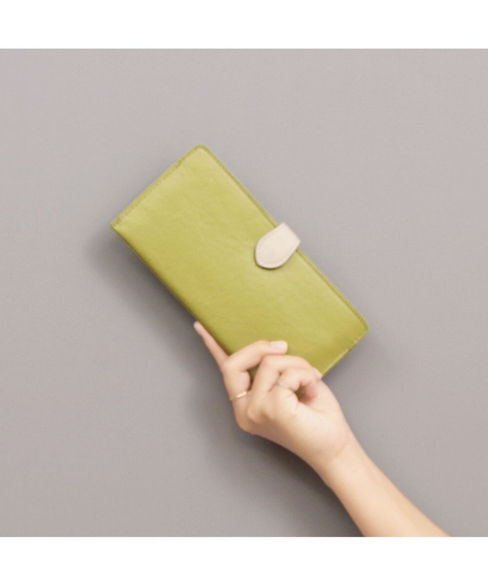 【アンビリオン/UNBILLION】のアトランタ ATLANTA / 牛革薄マチロングウォレット インテリア・キッズ・メンズ・レディースファッション・服の通販 founy(ファニー) ファッション Fashion レディースファッション Fashion for Women ミニ財布・二つ折り財布 Wallets & Card Cases おすすめ Recommended / Our Picks シンプル Simple, Minimal フラップ Flap, Flap Pocket ポケット Pocket, Pocket Detail 財布 Wallet, Purse グリーン|ID: prp329100004742509 ipo3291000000034270421