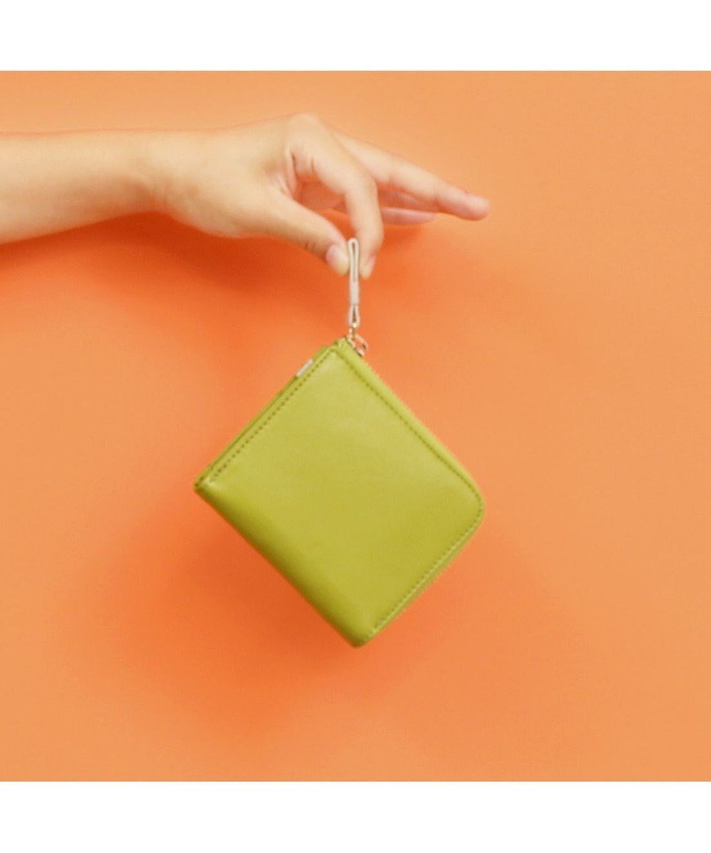 【アンビリオン/UNBILLION】のアトランタ ATLANTA / 牛革L字ファスナーミニウォレット インテリア・キッズ・メンズ・レディースファッション・服の通販 founy(ファニー) ファッション Fashion レディースファッション Fashion for Women ミニ財布・二つ折り財布 Wallets & Card Cases コンパクト Compact, Small Size コンビ Combo, Combination Style シンプル Simple, Minimal スリット Slit, Slit Detail 財布 Wallet, Purse グリーン|ID: prp329100004742510 ipo3291000000034270428