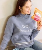 【フェルゥ/Feroux】のレタードハイネック プルオーバー スカイブルー系|ID: prp329100004742517 ipo3291000000034270452