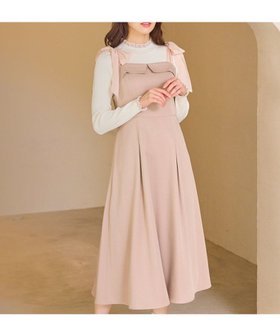 【フェルゥ/Feroux】の【先行予約】シアーリボンショルダー ジャンパースカート 人気、トレンドファッション・服の通販 founy(ファニー) ファッション Fashion レディースファッション Fashion for Women スカート Skirts インナー Innerwear ショルダー Shoulder, Shoulder Strap デコルテ Décolleté, Neckline 無地 Plain, Solid Color リブニット Rib Knit, Ribbed Knit リボン Ribbon, Bow A/W・秋冬 Autumn/Winter 新作・新入荷 New Arrivals / New In エレガント 上品 Elegant |ID:prp329100004742518