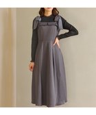 【フェルゥ/Feroux】のシアーリボンショルダー ジャンパースカート グレー系|ID: prp329100004742518 ipo3291000000035632829