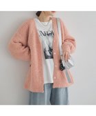 【アースミュージックアンドエコロジー/earth music&ecology】の【ベルト付き】MIXカラーブークレカーディガン Pink Orange|ID: prp329100004742520 ipo3291000000034496725