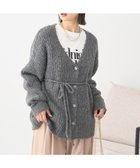 【アースミュージックアンドエコロジー/earth music&ecology】の【ベルト付き】MIXカラーブークレカーディガン Charcoal Gray|ID: prp329100004742520 ipo3291000000035632843