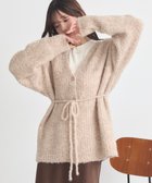 【アースミュージックアンドエコロジー/earth music&ecology】の【ベルト付き】MIXカラーブークレカーディガン Beige|ID: prp329100004742520 ipo3291000000035632845