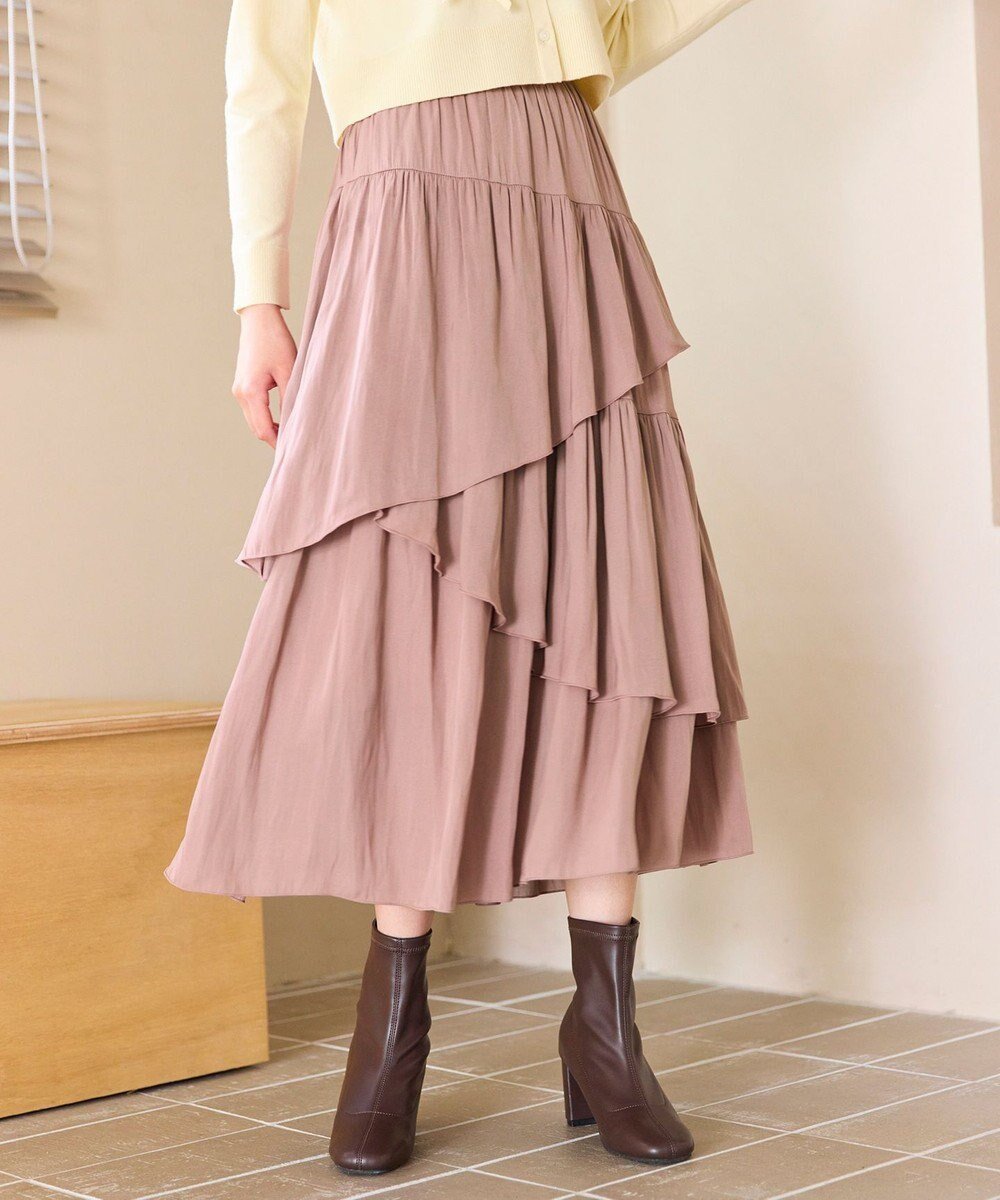 【フェルゥ/Feroux】のアシンメトリーティアード スカート インテリア・キッズ・メンズ・レディースファッション・服の通販 founy(ファニー) ファッション Fashion レディースファッション Fashion for Women スカート Skirts ティアードスカート Tiered Skirts アシンメトリー Asymmetrical Style カーディガン Cardigan, Knitwear コンパクト Compact, Small Size ショート Short, Short Length スニーカー Sneakers, Trainers ティアードスカート Tiered Skirt, Flounced Skirt バランス Balance, Style Balance フェミニン Feminine, Girly A/W・秋冬 Autumn/Winter ピンク系|ID: prp329100004742523 ipo3291000000034270477