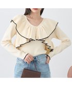 【アースミュージックアンドエコロジー/earth music&ecology】の【SET ITEM】ラッフルニットボレロアンサンブル 人気、トレンドファッション・服の通販 founy(ファニー) ファッション Fashion レディースファッション Fashion for Women アウター Coat / Outerwear Collection ボレロ・ショート丈ジャケット / ドレス羽織りに Boleros & Short Jackets トップス・カットソー Cut & Sew Tops ニット Knit Tops & Sweaters アンサンブルニット Knit Ensembles & Twin Sets おすすめ Recommended / Our Picks アンサンブル Ensemble Set インナー Innerwear スクエア Square, Square Shape セーター Sweater, Knitwear タンク Tank Top, Sleeveless Top ボレロ Bolero, Short Cardigan ポケット Pocket, Pocket Detail A/W・秋冬 Autumn/Winter thumbnail Ivory|ID: prp329100004742530 ipo3291000000034270499