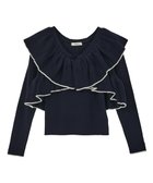 【アースミュージックアンドエコロジー/earth music&ecology】の【SET ITEM】ラッフルニットボレロアンサンブル 人気、トレンドファッション・服の通販 founy(ファニー) ファッション Fashion レディースファッション Fashion for Women アウター Coat / Outerwear Collection ボレロ・ショート丈ジャケット / ドレス羽織りに Boleros & Short Jackets トップス・カットソー Cut & Sew Tops ニット Knit Tops & Sweaters アンサンブルニット Knit Ensembles & Twin Sets おすすめ Recommended / Our Picks アンサンブル Ensemble Set インナー Innerwear スクエア Square, Square Shape セーター Sweater, Knitwear タンク Tank Top, Sleeveless Top ボレロ Bolero, Short Cardigan ポケット Pocket, Pocket Detail A/W・秋冬 Autumn/Winter thumbnail Navy|ID: prp329100004742530 ipo3291000000034270501