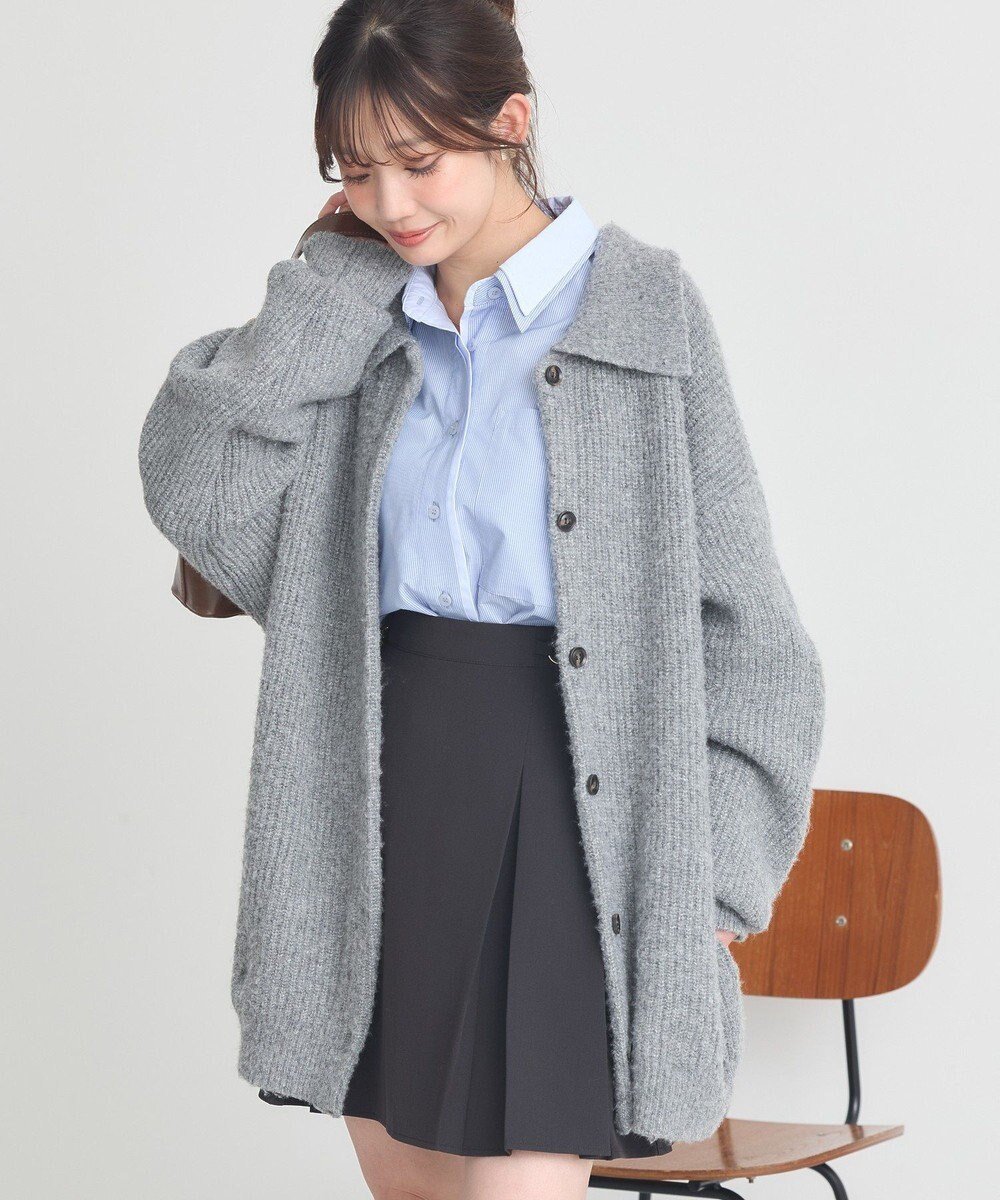 【アースミュージックアンドエコロジー/earth music&ecology】の襟付きニットアウター 人気、トレンドファッション・服の通販 founy(ファニー) 　ファッション　Fashion　レディースファッション　Fashion for Women　トップス・カットソー　Cut & Sew Tops　ニット　Knit Tops & Sweaters　カーディガン・羽織り　Layered Style Cardigans　カーディガン　Cardigan, Knitwear　ポケット　Pocket, Pocket Detail　エレガント 上品　Elegant　A/W・秋冬　Autumn/Winter　 other-1|ID: prp329100004742533 ipo3291000000034270509