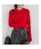 【テチチ/Te chichi】のパネルパターンアソートリブポロニット レッド|ID: prp329100004742541 ipo3291000000034270543