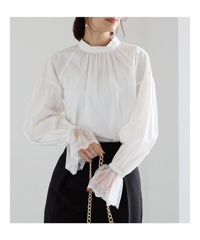 【テチチ/Te chichi】のレースカフスボリュームスリーブブラウス インテリア・キッズ・メンズ・レディースファッション・服の通販 founy(ファニー) https://founy.com/ ファッション Fashion レディースファッション Fashion for Women トップス・カットソー Cut & Sew Tops シャツ・ブラウス・オフィスカジュアル Elegant Blouses & Button-Ups ボリューム袖・フリルスリーブブラウス Voluminous & Ruffle Sleeves / Puffy Sleeve Tops おすすめ Recommended / Our Picks ギャザー Gathered, Ruffled シンプル Simple, Minimal スリーブ Sleeve, Long Sleeve / Short Sleeve セレモニー Ceremony 夏 Summer S/S・春夏 SS, Spring/Summer, Warm Season A/W・秋冬 Autumn/Winter |ID: prp329100004742547 ipo3291000000034270566