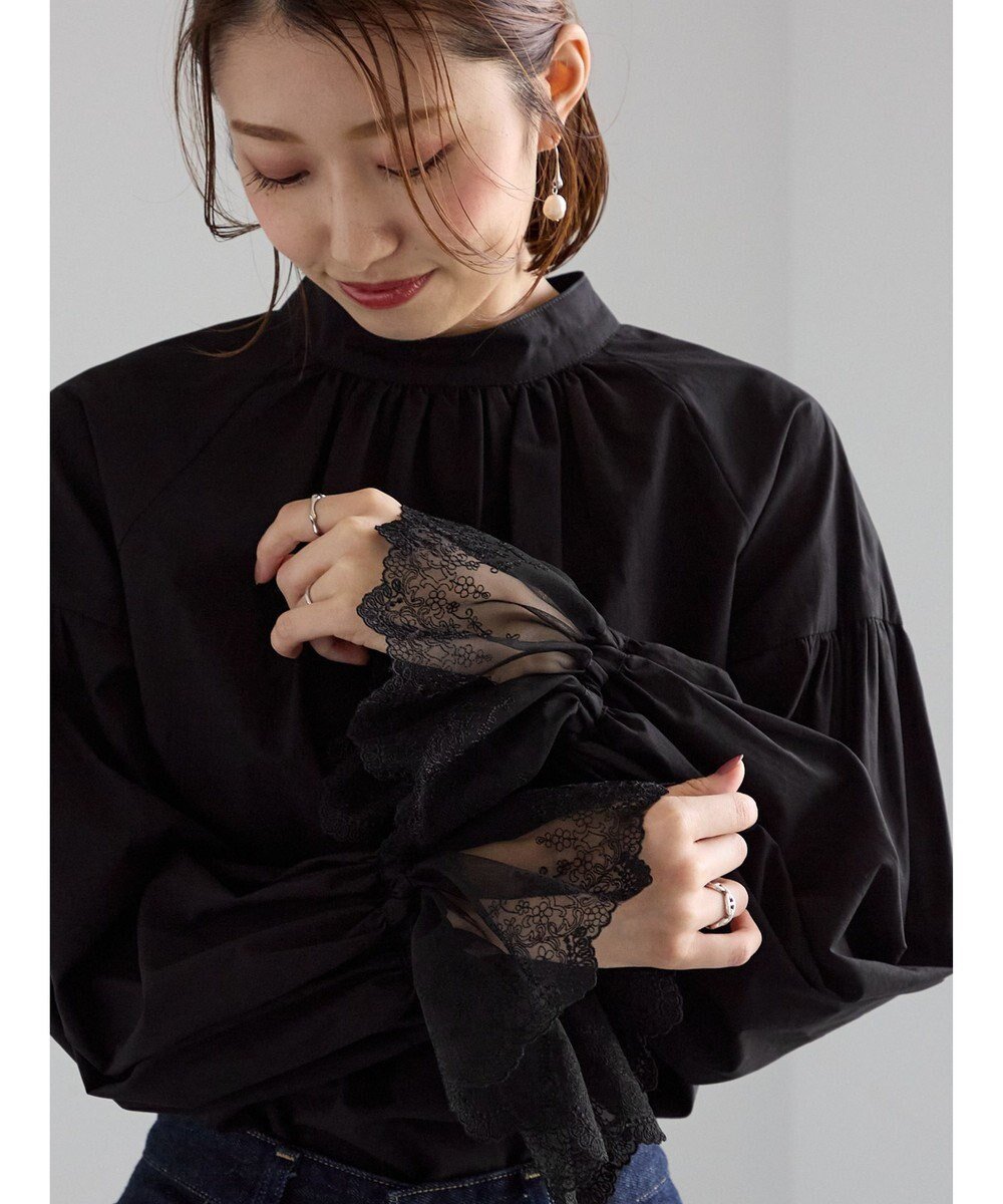 【テチチ/Te chichi】のレースカフスボリュームスリーブブラウス インテリア・キッズ・メンズ・レディースファッション・服の通販 founy(ファニー) ファッション Fashion レディースファッション Fashion for Women トップス・カットソー Cut & Sew Tops シャツ・ブラウス・オフィスカジュアル Elegant Blouses & Button-Ups ボリューム袖・フリルスリーブブラウス Voluminous & Ruffle Sleeves / Puffy Sleeve Tops おすすめ Recommended / Our Picks ギャザー Gathered, Ruffled シンプル Simple, Minimal スリーブ Sleeve, Long Sleeve / Short Sleeve セレモニー Ceremony 夏 Summer S/S・春夏 SS, Spring/Summer, Warm Season A/W・秋冬 Autumn/Winter ブラック|ID: prp329100004742547 ipo3291000000034270568