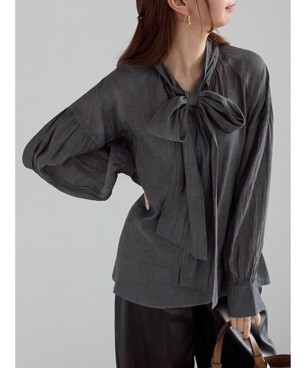 【テチチ/Te chichi】のシアーデニムボウタイブラウス 人気、トレンドファッション・服の通販 founy(ファニー) ファッション Fashion レディースファッション Fashion for Women トップス・カットソー Cut & Sew Tops シャツ・ブラウス・オフィスカジュアル Elegant Blouses & Button-Ups おすすめ Recommended / Our Picks インナー Innerwear ジャケット Jacket, Outerwear デニム Denim, Jeans Material エレガント 上品 Elegant 夏 Summer S/S・春夏 SS, Spring/Summer, Warm Season A/W・秋冬 Autumn/Winter other-1|ID: prp329100004742551 ipo3291000000034270578