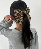 【ウィゴー/WEGO】のLレオパードBIGリボンバレッタ ブラウン|ID: prp329100004742695 ipo3291000000034272181