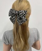 【ウィゴー/WEGO】のLレオパードBIGリボンバレッタ グレー|ID: prp329100004742695 ipo3291000000034272183