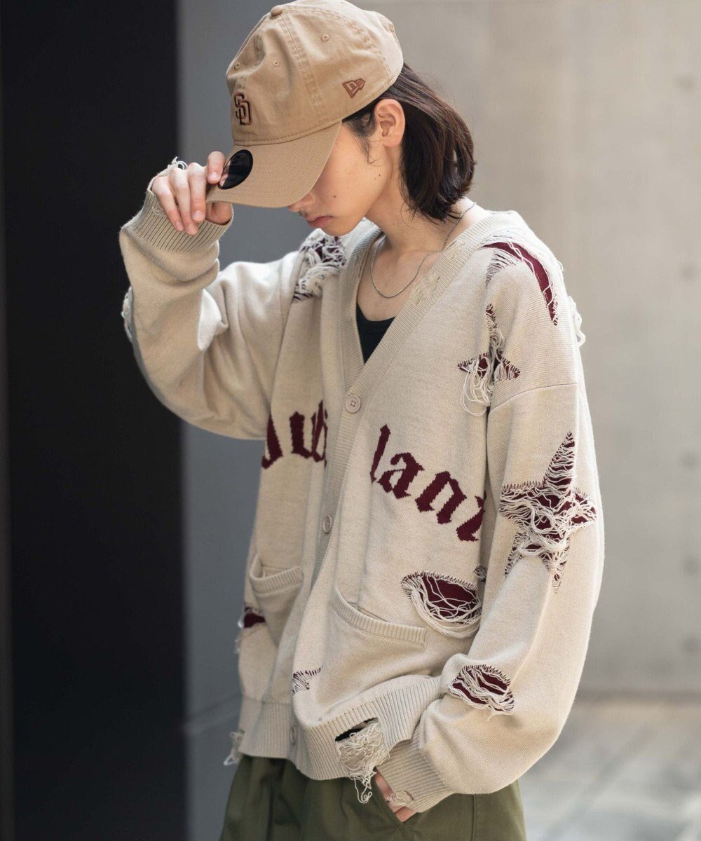 【ウィゴー/WEGO】の【ユニセックス着用ITEM】ダメージジャガードカーディガン 人気、トレンドファッション・服の通販 founy(ファニー) ファッション Fashion レディースファッション Fashion for Women トップス・カットソー Cut & Sew Tops カーディガン・羽織り Layered Style Cardigans インナー Innerwear 秋 Autumn カーディガン Cardigan, Knitwear ショート Short, Short Length シンプル Simple, Minimal スマホ Smartphone, Mobile Device タンク Tank Top, Sleeveless Top ダメージ Distressed, Destroyed デニム Denim, Jeans Material 長袖 Long Sleeve, Full Sleeve ビッグ Big, Oversized フロント Front, Front Design ミニスカート Mini Skirt, Short Skirt メンズ Men's, Menswear 無地 Plain, Solid Color ワイド Wide, Wide Fit 冬 Winter / This Winter A/W・秋冬 Autumn/Winter おすすめ Recommended / Our Picks other-1|ID: prp329100004742804 ipo3291000000034272984