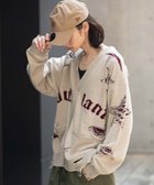 【ウィゴー/WEGO】の【ユニセックス着用ITEM】ダメージジャガードカーディガン オフホワイト|ID: prp329100004742804 ipo3291000000034272986