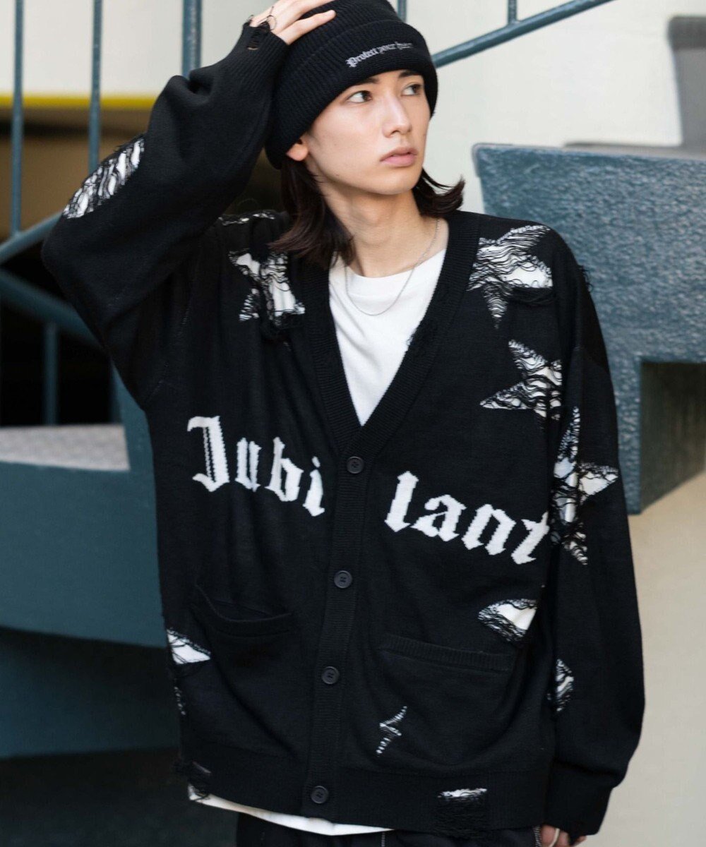 【ウィゴー/WEGO】の【ユニセックス着用ITEM】ダメージジャガードカーディガン インテリア・キッズ・メンズ・レディースファッション・服の通販 founy(ファニー) ファッション Fashion レディースファッション Fashion for Women トップス・カットソー Cut & Sew Tops カーディガン・羽織り Layered Style Cardigans インナー Innerwear 秋 Autumn カーディガン Cardigan, Knitwear ショート Short, Short Length シンプル Simple, Minimal スマホ Smartphone, Mobile Device タンク Tank Top, Sleeveless Top ダメージ Distressed, Destroyed デニム Denim, Jeans Material 長袖 Long Sleeve, Full Sleeve ビッグ Big, Oversized フロント Front, Front Design ミニスカート Mini Skirt, Short Skirt メンズ Men's, Menswear 無地 Plain, Solid Color ワイド Wide, Wide Fit 冬 Winter / This Winter A/W・秋冬 Autumn/Winter おすすめ Recommended / Our Picks ブラック|ID: prp329100004742804 ipo3291000000034272988