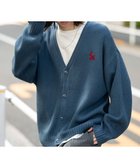 【ウィゴー/WEGO】の【ユニセックス着用ITEM】ワンポイントニットカーディガン ブルー|ID: prp329100004742806 ipo3291000000034272997