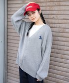 【ウィゴー/WEGO】の【ユニセックス着用ITEM】ワンポイントニットカーディガン 杢グレー|ID: prp329100004742806 ipo3291000000034272998