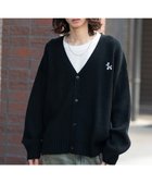 【ウィゴー/WEGO】の【ユニセックス着用ITEM】ワンポイントニットカーディガン ブラック|ID: prp329100004742806 ipo3291000000034272999