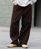 【ウィゴー/WEGO / MEN】のイージー3Dバレルレッグコーデュロイパンツ ダークブラウン|ID: prp329100004742849 ipo3291000000034273231