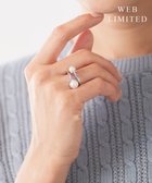 【ジェイ プレス/J.PRESS】の【WEB限定】 2WAY パール スカーフ リング シルバー系|ID: prp329100004743059 ipo3291000000035911527
