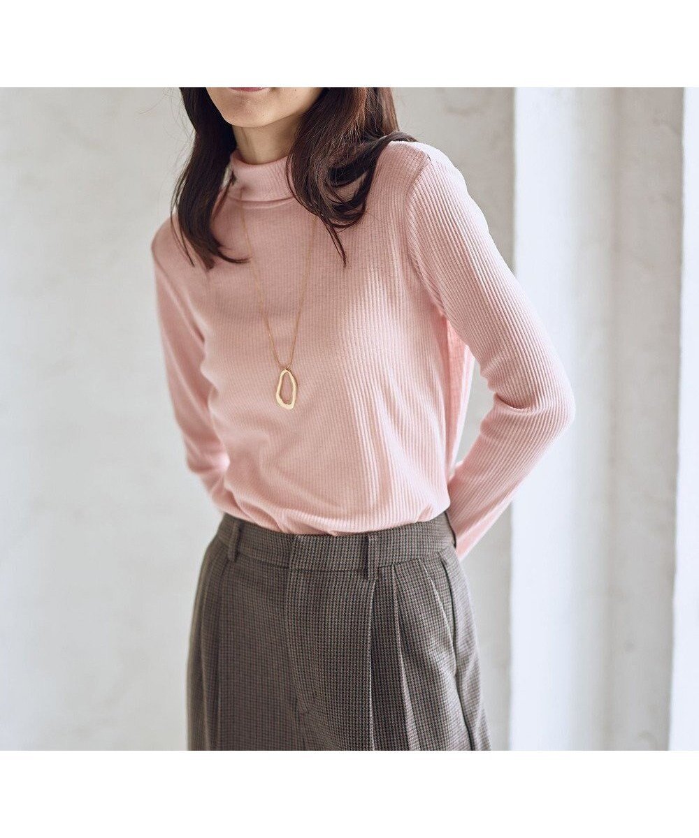 【エニー/ANY】のウール混リブタートルネックカットソー インテリア・キッズ・メンズ・レディースファッション・服の通販 founy(ファニー) 　ファッション　Fashion　レディースファッション　Fashion for Women　トップス・カットソー　Cut & Sew Tops　シャツ・ブラウス・オフィスカジュアル　Elegant Blouses & Button-Ups　ロングTシャツ・Tシャツ　Longline T-Shirts & Tees　カットソー・ベーシックTシャツ　Cut-and-Sewn Tops / Stretch Tees & Basics　タートルネック・ハイネックトップス　Turtlenecks & High-Neck Tops　インナー　Innerwear　洗える　Machine Washable　カットソー　Cut and Sewn Top　シアー　Sheer, See-Through　ストレッチ　Stretch, Stretchy Fabric　フィット　Fit, Slim Fit　A/W・秋冬　Autumn/Winter　おすすめ　Recommended / Our Picks　ピンク|ID: prp329100004743073 ipo3291000000034274948