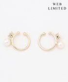 【ジェイ プレス/J.PRESS】の【WEB限定・2way・2set】パールビジュー イヤカフ リング 【WEB限定】ウスゴールド系|ID: prp329100004743080 ipo3291000000034348724