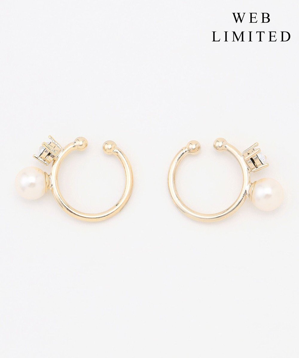 【ジェイ プレス/J.PRESS】の【WEB限定・2way・2set】パールビジュー イヤカフ リング インテリア・キッズ・メンズ・レディースファッション・服の通販 founy(ファニー) 　ファッション　Fashion　レディースファッション　Fashion for Women　ジュエリー　Jewelry　ファッションリング　Fashion Rings　イヤリング・フープ・ドロップタイプ　Hoop, Drop & Clip Earrings　アクセサリー　Fashion Accessories　イヤリング　Earrings　イヤーカフ　Ear Cuffs　オケージョン　Occasion Wear　ガラス　Glass, Glassware　パール　Pearl, Pearl Accent　ビジュー　Bijou, Jewel-like Accent　片耳　One-Ear, Single Earring　【WEB限定】ウスゴールド系|ID: prp329100004743080 ipo3291000000034348724