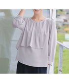 【ティアクラッセ/Tiaclasse】の【洗える】アシンメトリードレープブラウス ライトグレー|ID: prp329100004743124 ipo3291000000035566558