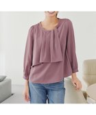 【ティアクラッセ/Tiaclasse】の【洗える】アシンメトリードレープブラウス モーヴピンク|ID: prp329100004743124 ipo3291000000035566560