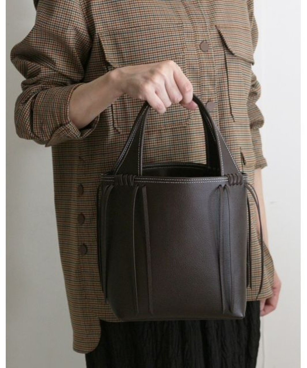 【モローバイサンク/MORROW by thank】のEMILY NL ハンドバッグ インテリア・キッズ・メンズ・レディースファッション・服の通販 founy(ファニー) 　ファッション　Fashion　レディースファッション　Fashion for Women　バッグ　Bags　シンプル　Simple, Minimal　スタイリッシュ　Stylish, Fashionable　財布　Wallet, Purse　フォルム　Silhouette, Form　フリンジ　Fringe, Tassel　ポケット　Pocket, Pocket Detail　日本製　Made In Japan　ディープブラウン|ID: prp329100004743135 ipo3291000000034275280