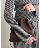 【モローバイサンク/MORROW by thank】のJABA W COW LEATHER ハンドバッグ 人気、トレンドファッション・服の通販 founy(ファニー) ファッション Fashion レディースファッション Fashion for Women バッグ Bags コンパクト Compact, Small Size 巾着 Drawstring Bag, Kinchaku ショルダー Shoulder, Shoulder Strap スマート Smart, Elegant 財布 Wallet, Purse ポケット Pocket, Pocket Detail ポーチ Pouch, Small Case 日本製 Made In Japan thumbnail ダークブラウン|ID: prp329100004743136 ipo3291000000034275288